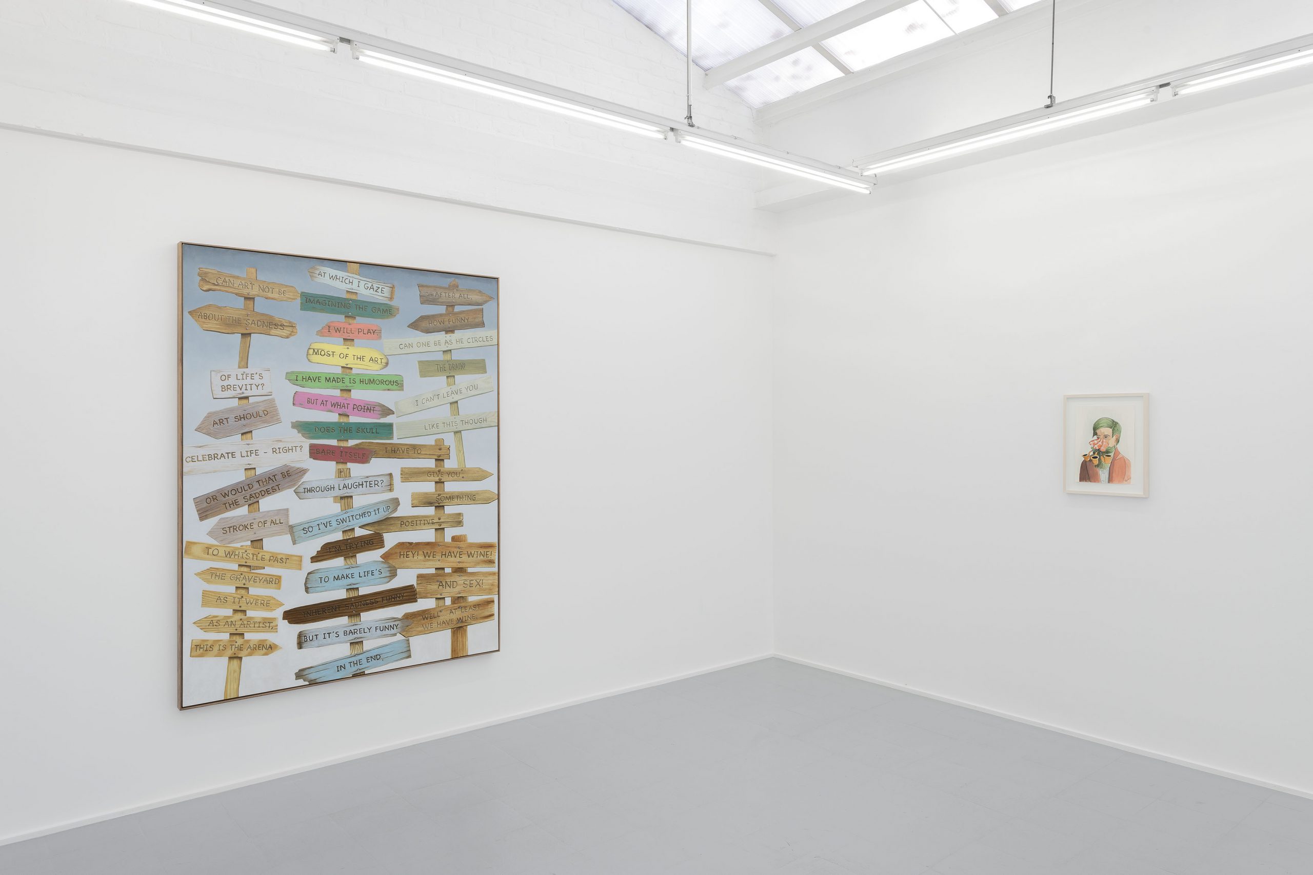 Sean Landers, Exhibition view